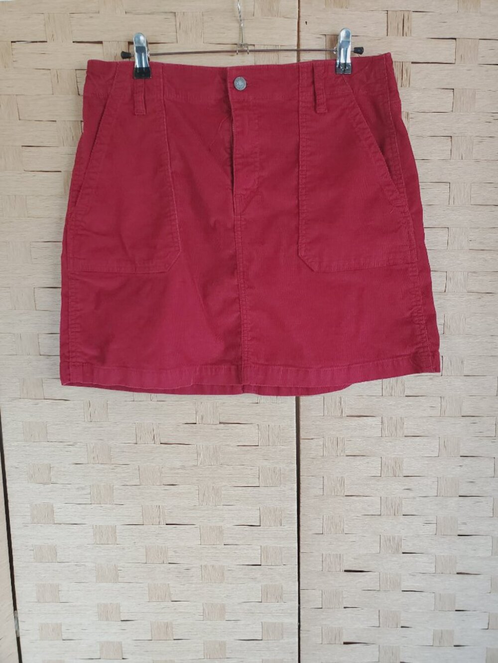 Old Navy Skirt Size 10 Ruby Pink Mini Corduroy